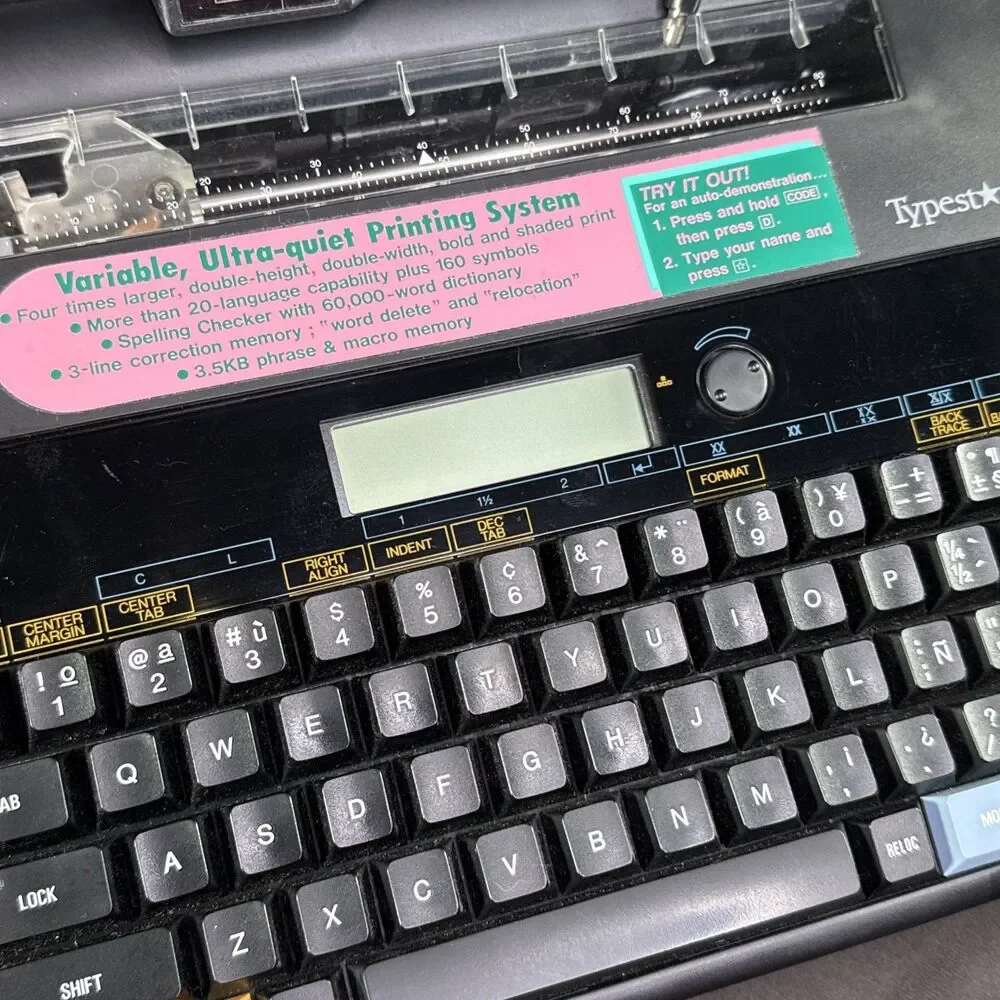 Canon Typestar 110 Portable Electronic Typewriter Word Processor Case Dust Cover